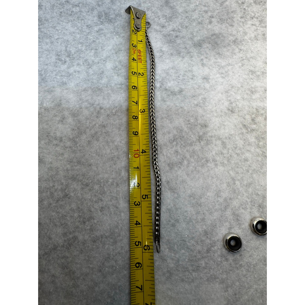 Trollbeads Sterling Silver Bracelet w/ 2 stoppers 6” - Picture 5 of 5